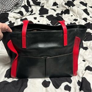 Leather tote